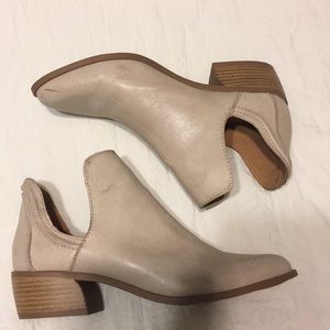 Creme Ankle Booties